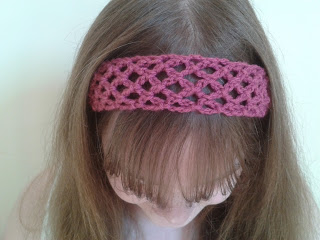 Easy Lace Head Band Free Crochet Pattern
