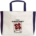 I Love Crochet Tote Bag